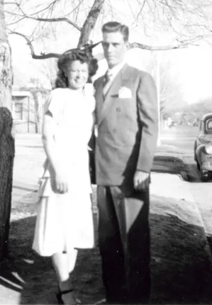 Dan and Nova, labeled December 27, 1947