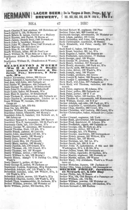 Becker family directory 1880-1881 - page 1