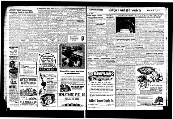 Carole Memorial Day poetry program, 1954-06-03