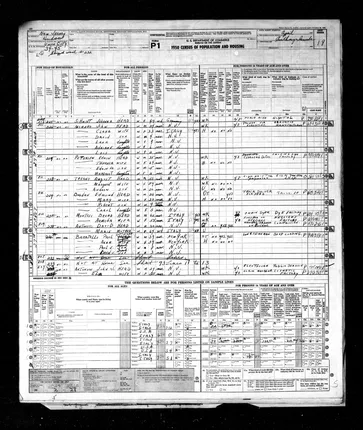 US1950 census: John and Clara Minero