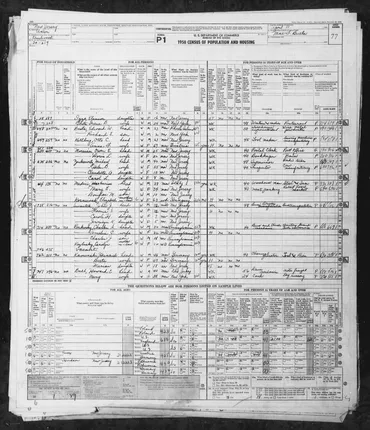 US1950 census: John and Florence Swantek household