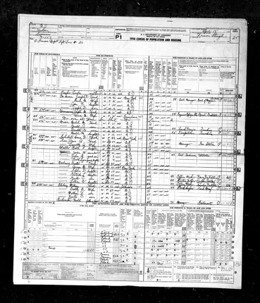 1950 Secaucus census — Linda Becker and Emma household