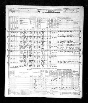 1950 Secaucus census — Linda Becker and Emma household