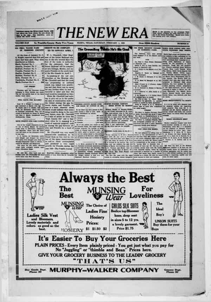 The New Era, Marfa, 4 February 1928, volume XLII no.34 - original PDF page 1