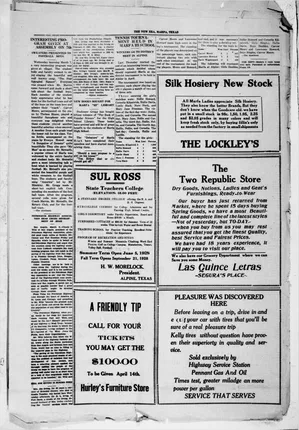 The New Era, Marfa, 17 March 1928, volume XLII no.40 - original PDF page 3