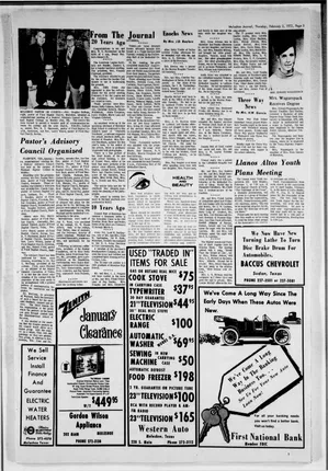 The Muleshoe Journal, 3 February 1972, volume49 no.5, Mrs. Waguespack Receives Degree - original PDF page 5