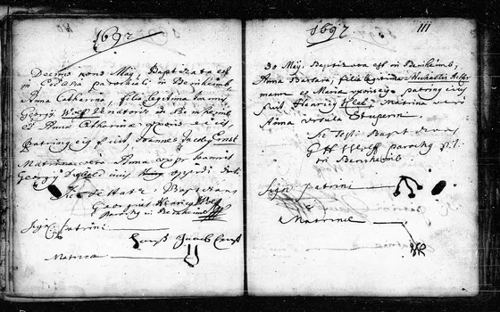 Anna Barbara baptism, 30 May 1697