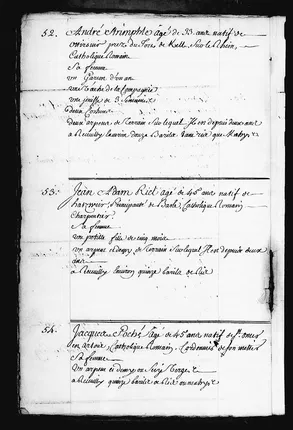 Original 1724 census narrative - preceding context