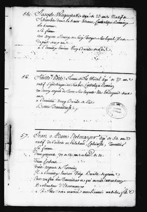 Joseph Wagenspach, original 1724 census narrative