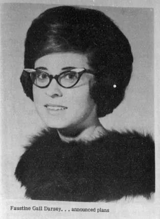 Gail Darsey: engagement portrait, 1967